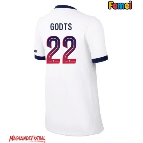 Paris Saint-Germain Mika Godts #22 Tricou Fotbal Replică 2026-27 Femei Deplasare Paris Saint-Germain Mika Godts #22 Tricou Fotbal Replică 2026-27 Femei Deplasare